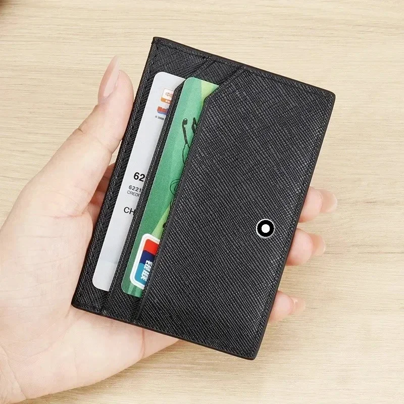 Card Holder Slim Case - Business-Kartenetui für Herren aus PU-Leder, Schlankes
