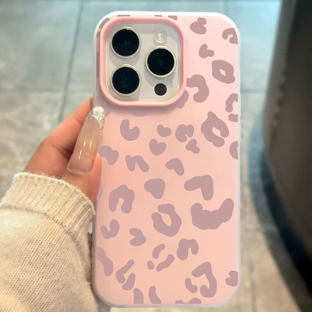 Phone Cases Leopard Print - Leopardenmuster Bonbonfarben Silikon Handyhülle für Xiaomi