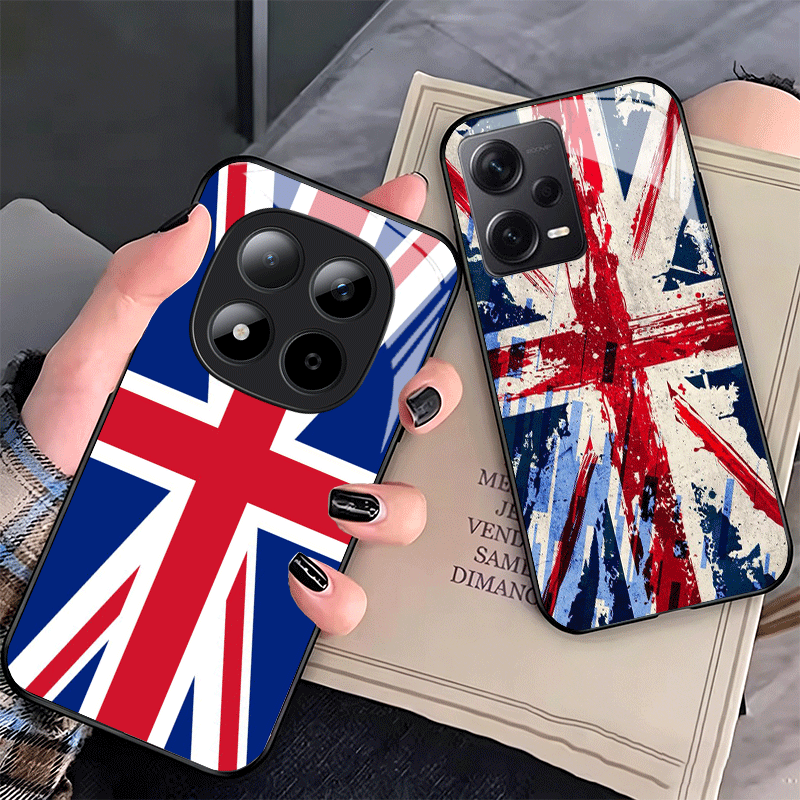 Phone Cases Shein - Union Jack England UK Flagge Glas-Handyhülle