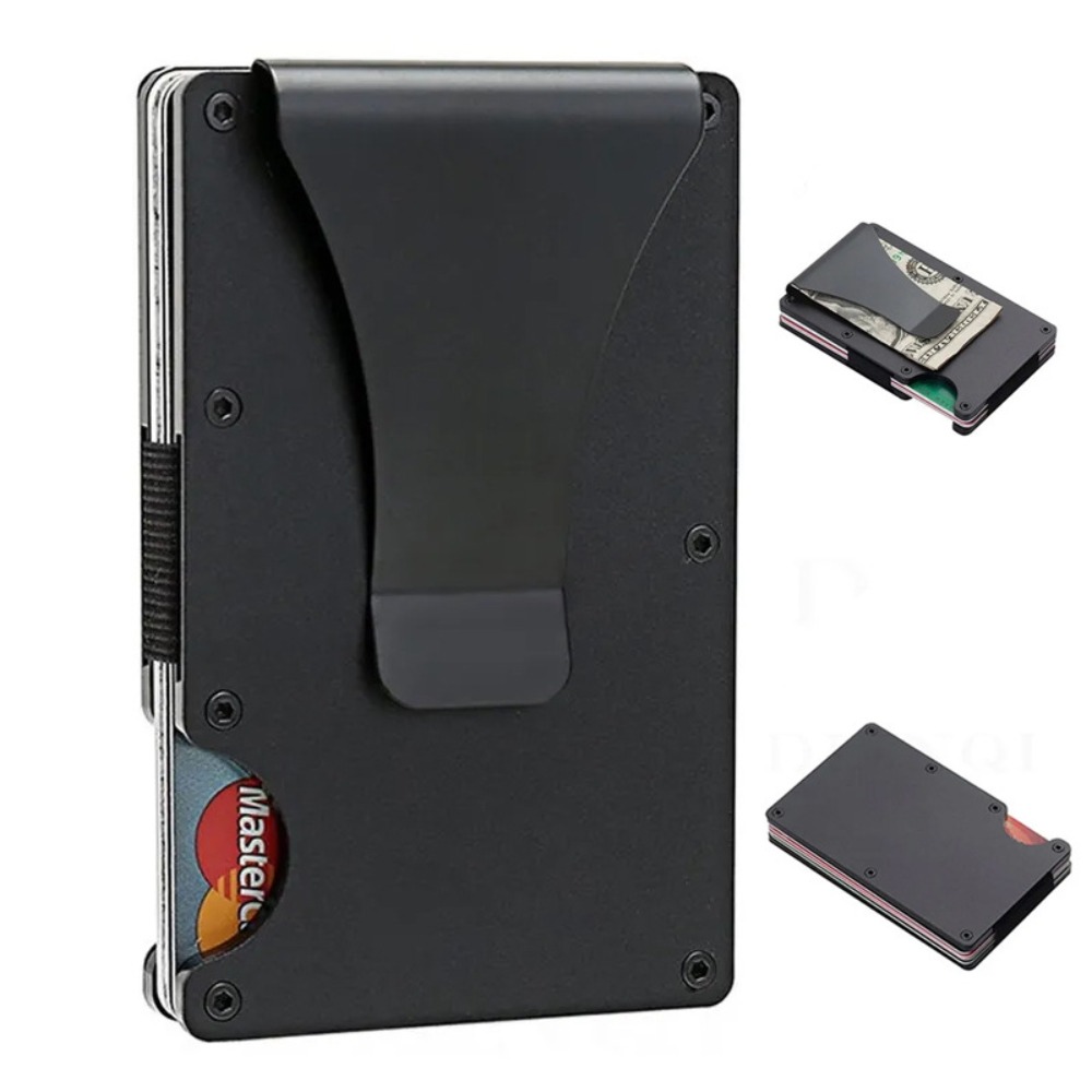 Card Holder Slim Case - RFID-blockierender Kartenhalter aus Aluminiumlegierung, Ultraschlankes Diebstahlsicheres