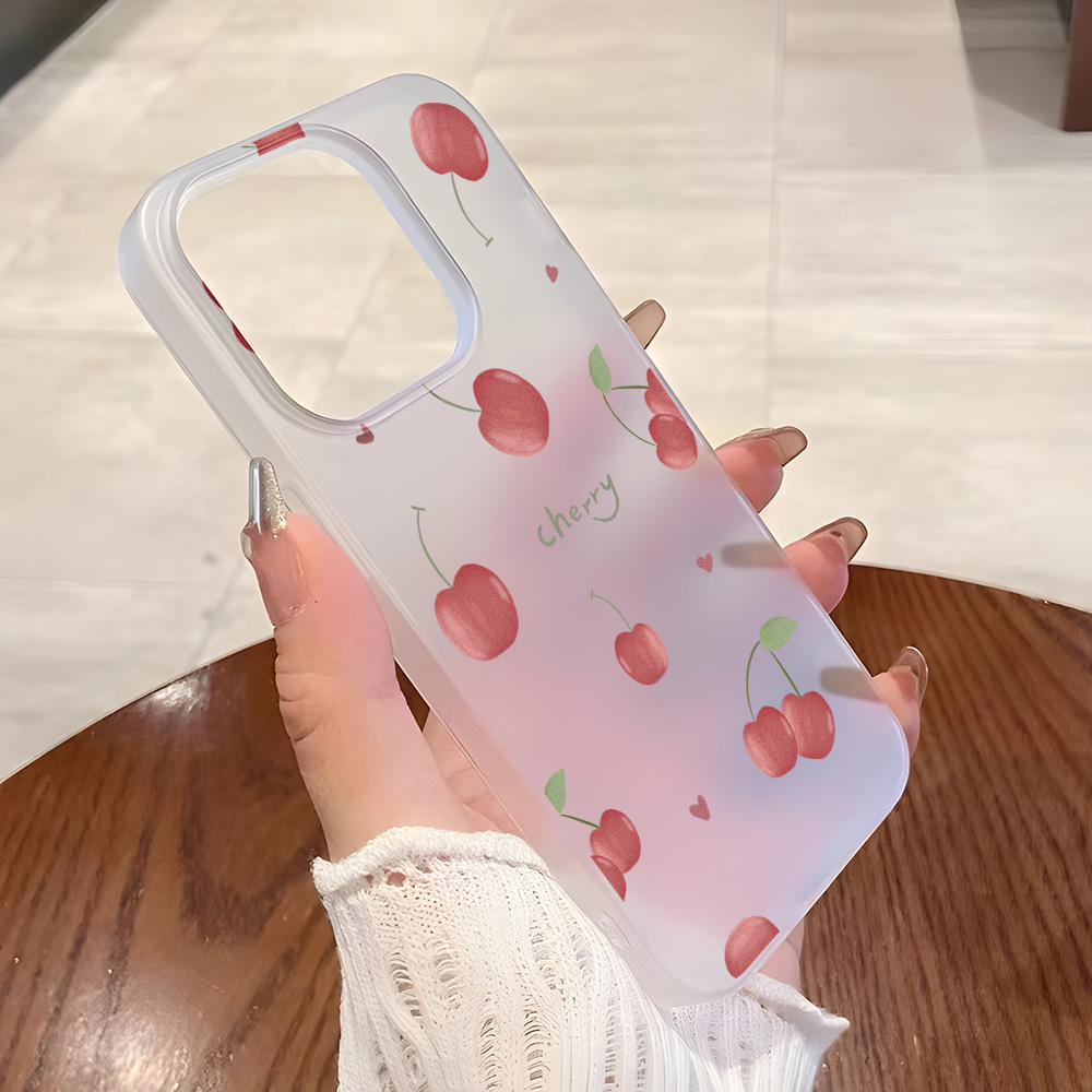 Phone Cases Iphone 15 Pro Max - Kirsch-Handyhülle Mattiert für iPhone 17 18