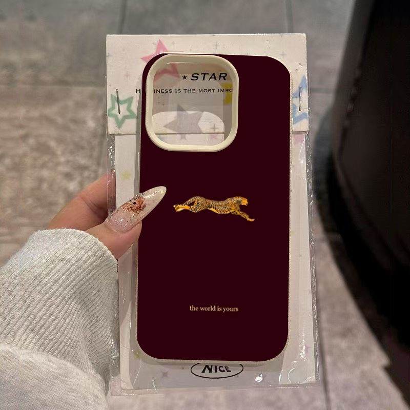 Phone Cases Leopard Print - Minimalistische Handyhülle mit Leopardenmuster für iPhone