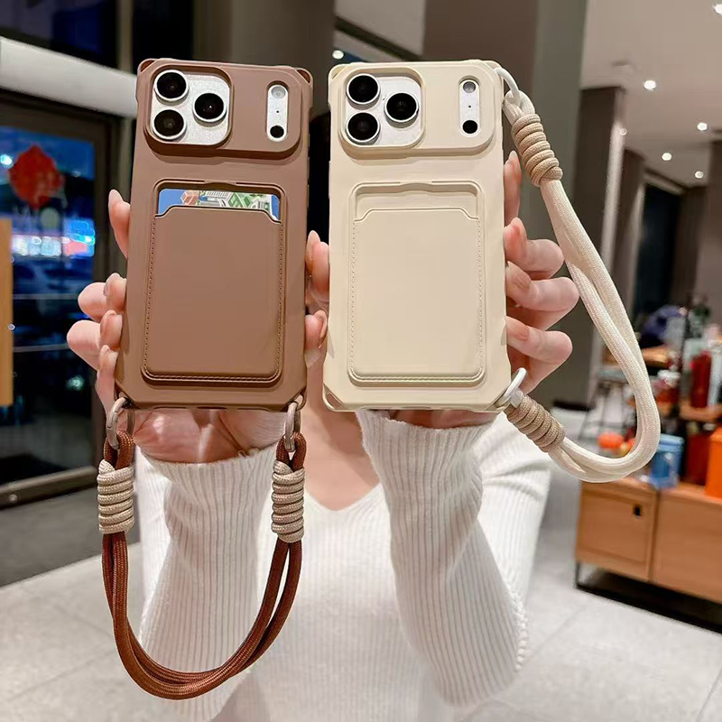 Phone Cases Drop Proof - Bonbonfarbene Clip-On Anti-Drop Airbag Lanyard Handyhülle