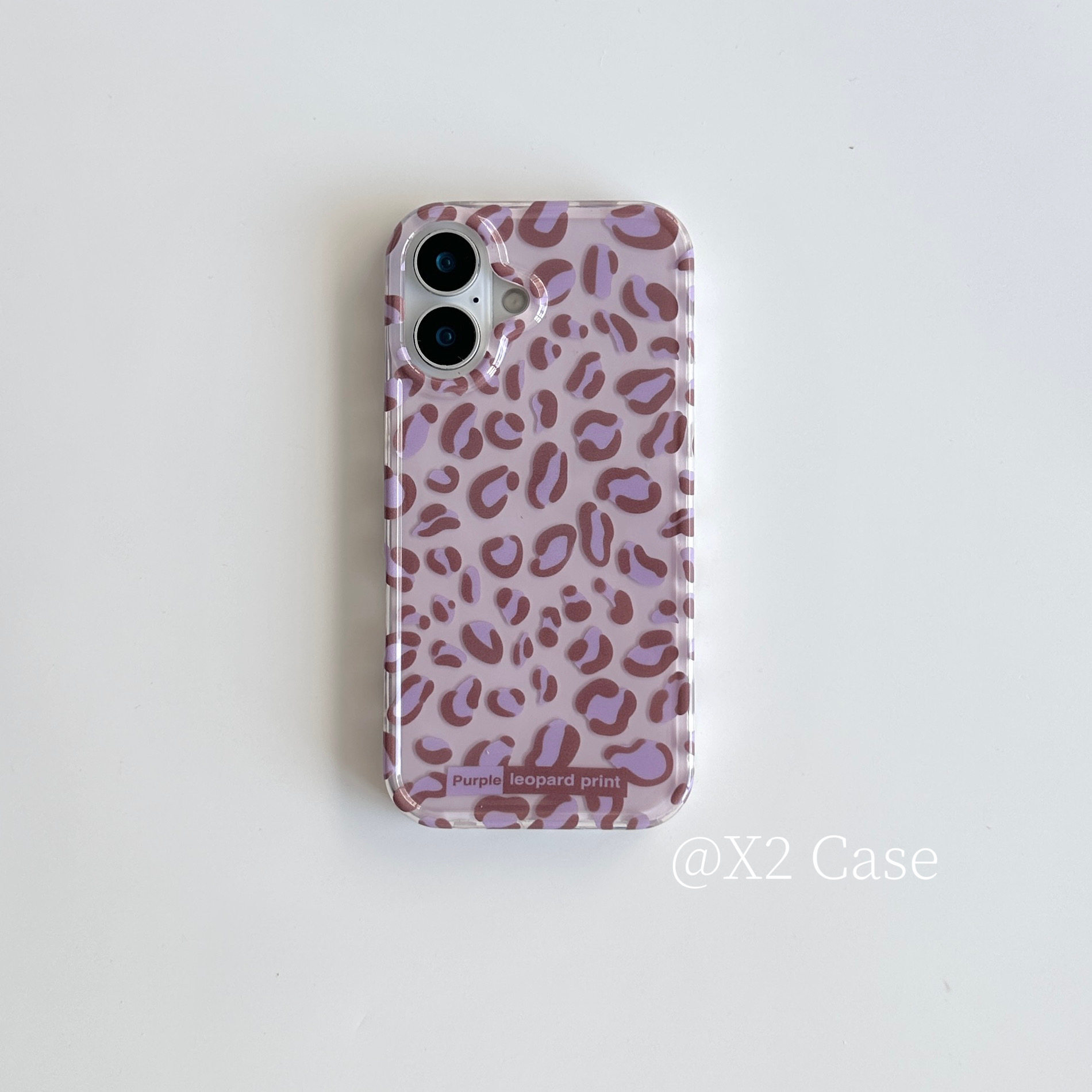 Phone Cases Purple - Ins Spicy Girl Style Hellviolette Leoparden-Print