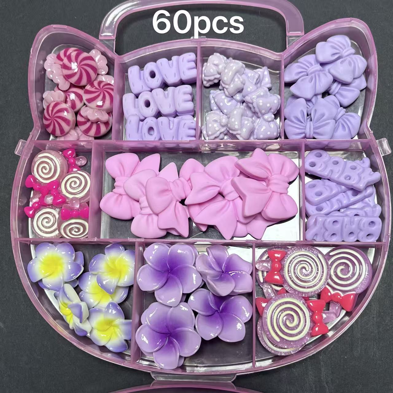 Phone Cases Junk - Eine Box Lila Rosa Rose Schleife