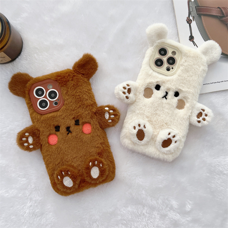 Koreanische 3D Cartoon Bär Fla – Phone Cases 13 Bewertung und Preis