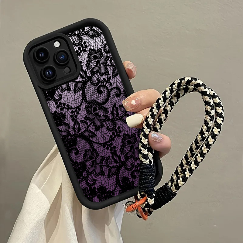 Schwarze Lila Spitzen-Handyhül – Phone Cases Purple Bewertung und Preis