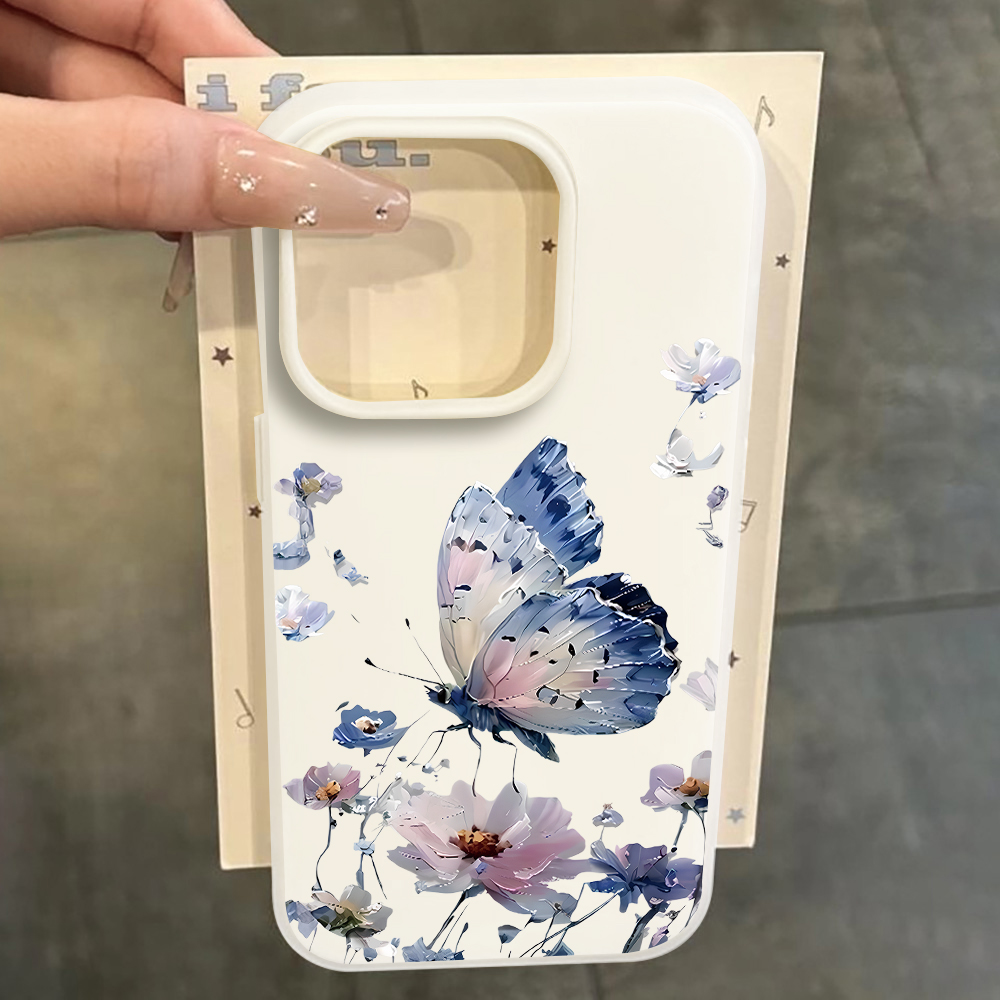 Aquarell Blau-Lila Schmetterli – Phone Cases Purple Bewertung und Preis