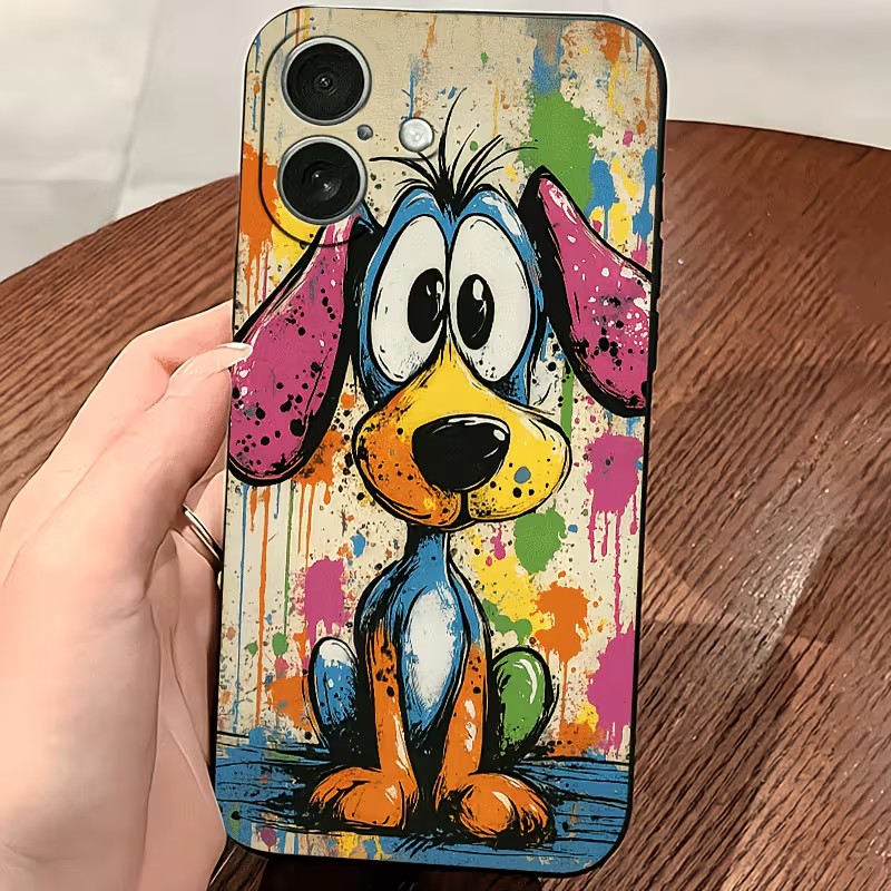 Graffiti-Farbige Welpen-TPU-Ha – Phone Cases Drop Proof Bewertung und Preis