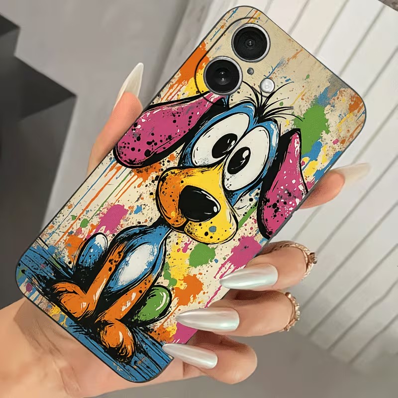 Graffiti-Farbige Welpen-TPU-Ha – Phone Cases Drop Proof Bewertung und Preis