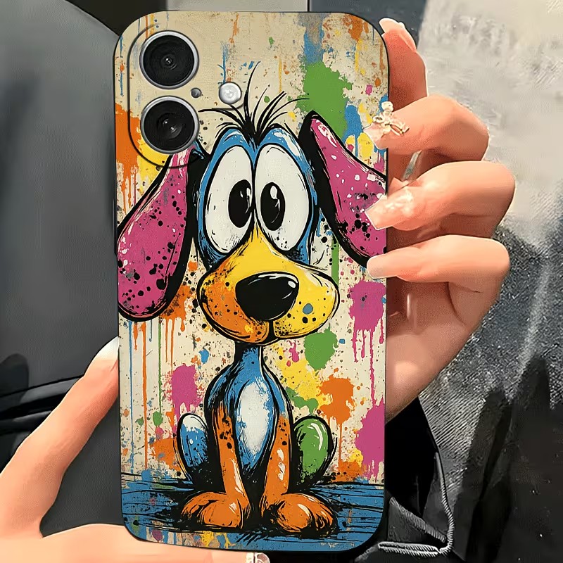 Graffiti-Farbige Welpen-TPU-Ha – Phone Cases Drop Proof Bewertung und Preis