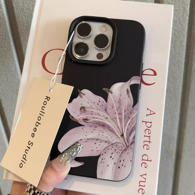 Lila Lilien-Blumen Handyhülle  – Phone Cases Purple Bewertung und Preis