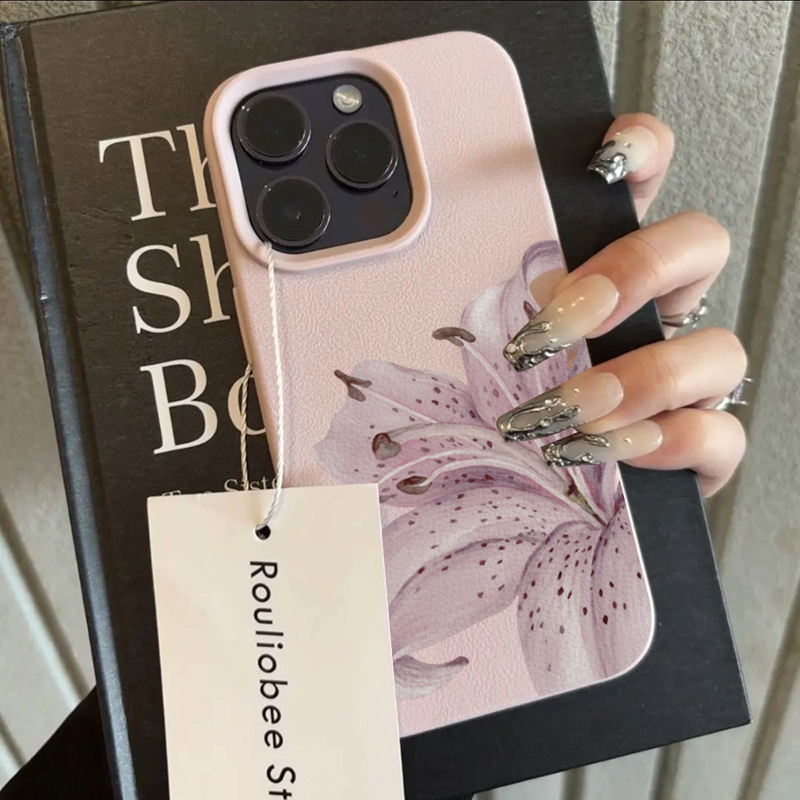 Lila Lilien-Blumen Handyhülle  – Phone Cases Purple Bewertung und Preis