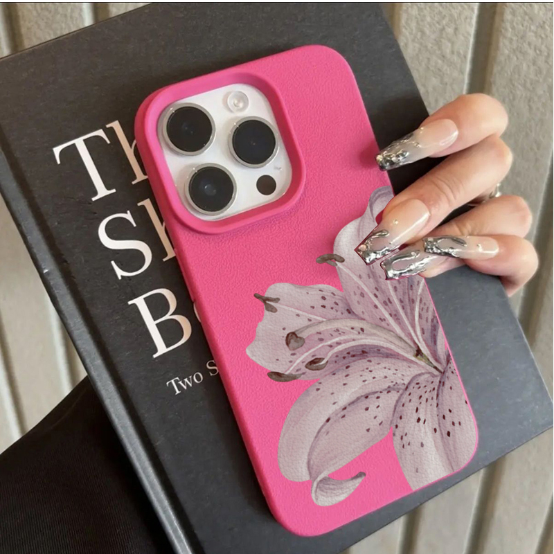 Lila Lilien-Blumen Handyhülle  – Phone Cases Purple Bewertung und Preis
