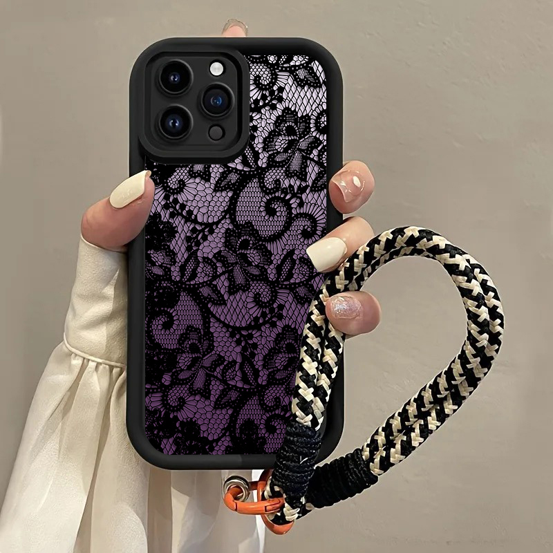 Schwarze Lila Spitzen-Handyhül – Phone Cases Purple Bewertung und Preis
