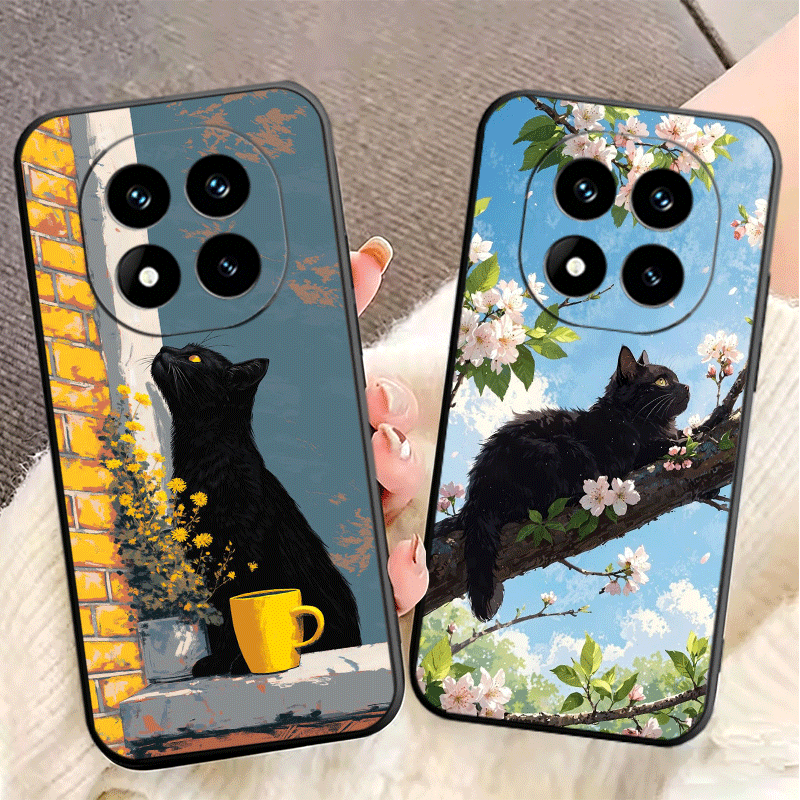 Schwarze Katze Ästhetisches Mu – Phone Cases Shein Bewertung und Preis