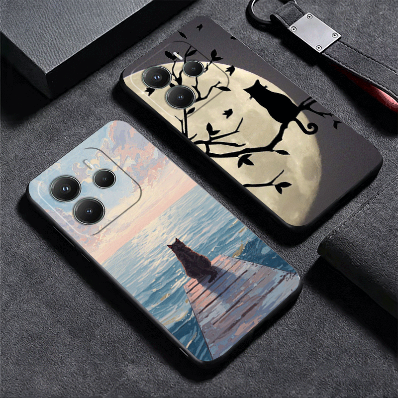 Schwarze Katze Ästhetisches Mu – Phone Cases Shein Bewertung und Preis