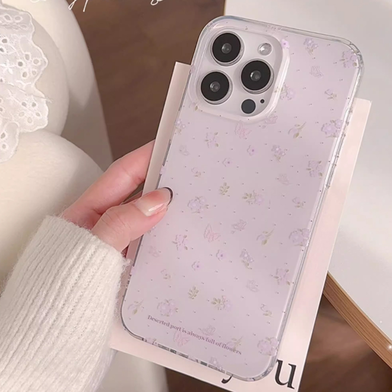 Ins koreanische lila Blumen sa – Phone Cases Purple Bewertung und Preis